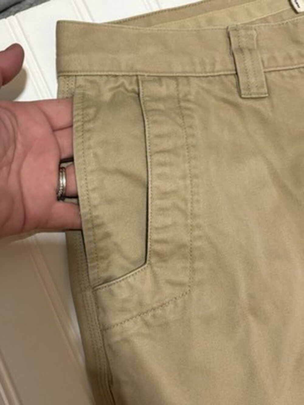 Mountain Khakis Jackson Chinos Mens 34x32 Tan Heavyweight Canvas Work Pants - Picture 7 of 8